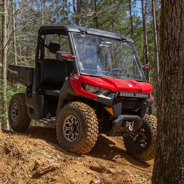 Falcon Ridge Can-Am Defender Velocity Flip Up Hard Coated Ar2 Windshield 1