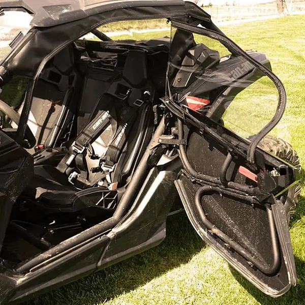 Falcon Ridge Can Am Maverick X3 Upper Soft Doors With Zipper 1