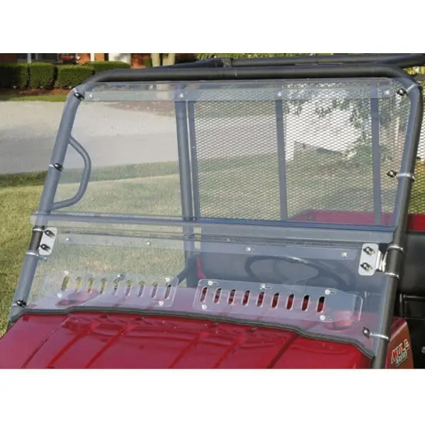Falcon Ridge Kawasaki Mule 4000/4010 Hard Coated Aero Vent Folding Front Windshield 1