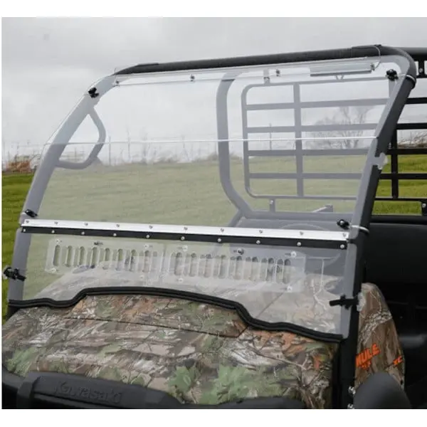 Falcon Ridge Kawasaki Mule Sx Aero Vent Front Hard Coated Windshield 1