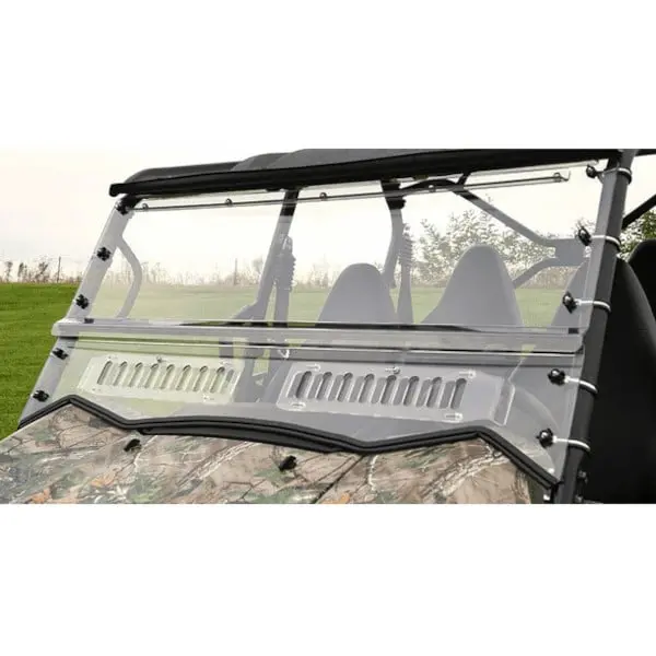 Falcon Ridge Kawasaki Teryx4 Two Piece Aero-Vent Front Hard Coated Windshield 1