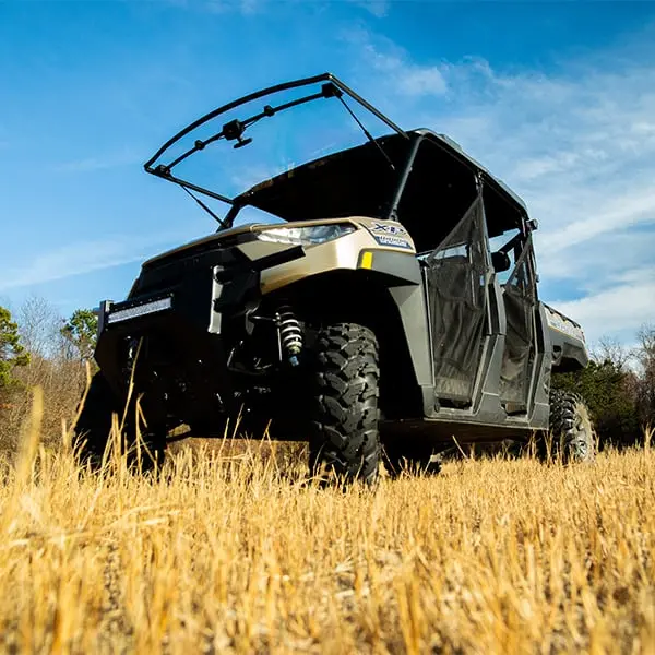 Falcon Ridge Polaris Ranger Full-Size Pro Fit Velocity Flip Up Hard Coated Windshield 1