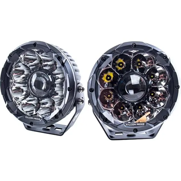 Falcon Ridge Summit 7" Hit Round Light - Pair 1