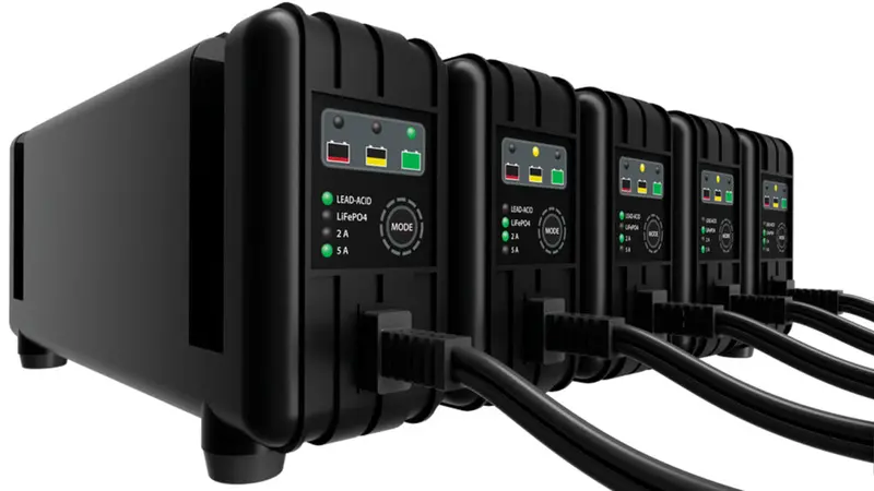 Fire Power 5 Bank Battery Charger 12V 5A 1