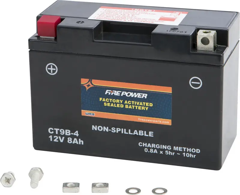 Fire Power Factory Activated Sealed Battery Ct9b-4 1