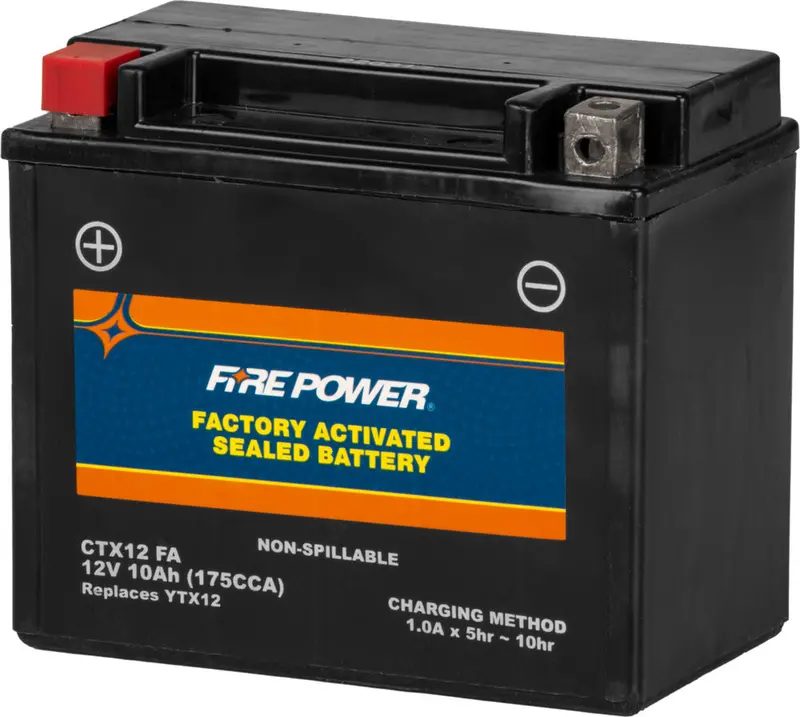 Fire Power Factory Activated Sealed Battery Ctx12-Bs 1