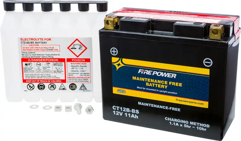 Fire Power Maintenance Free Sealed Battery Ct12b-Bs 1