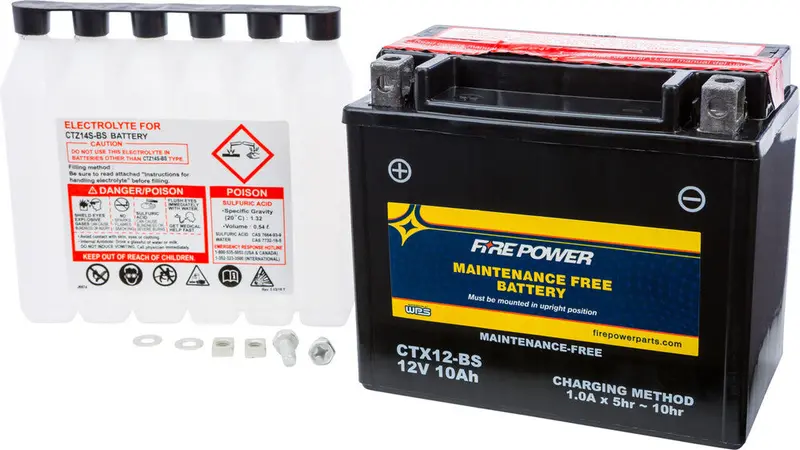 Fire Power Maintenance Free Sealed Battery Ctx12-Bs 1
