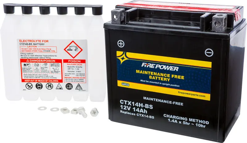 Fire Power Maintenance Free Sealed Battery Ctx14h-Bs 1