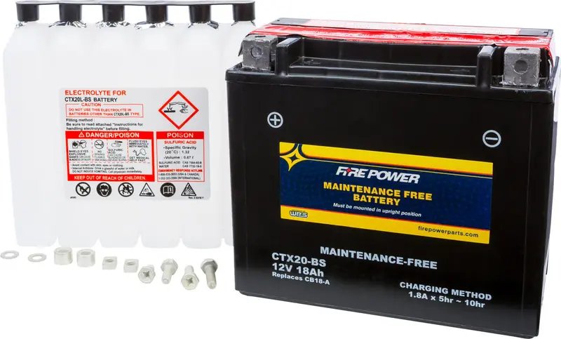 Fire Power Maintenance Free Sealed Battery Ctx20-Bs 1