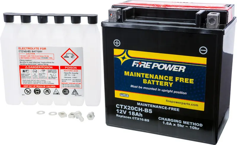 Fire Power Maintenance Free Sealed Battery Ctx20ch-Bs 1