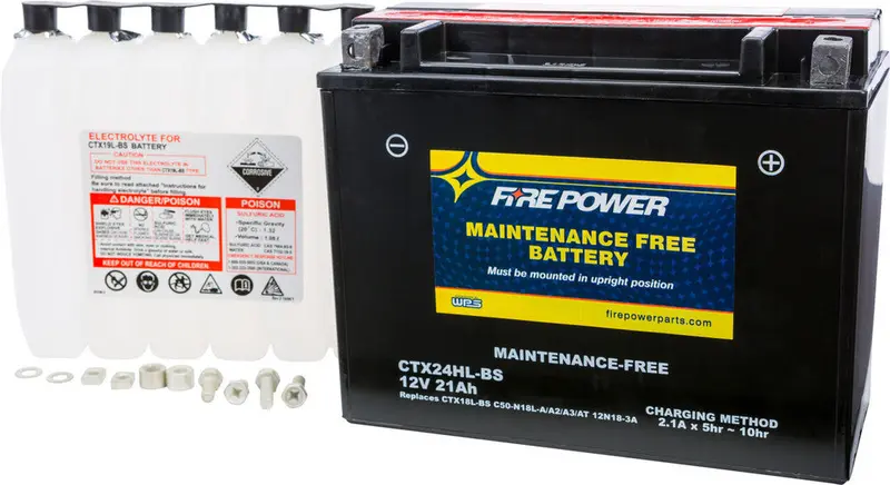 Fire Power Maintenance Free Sealed Battery Ctx24hl-Bs 1