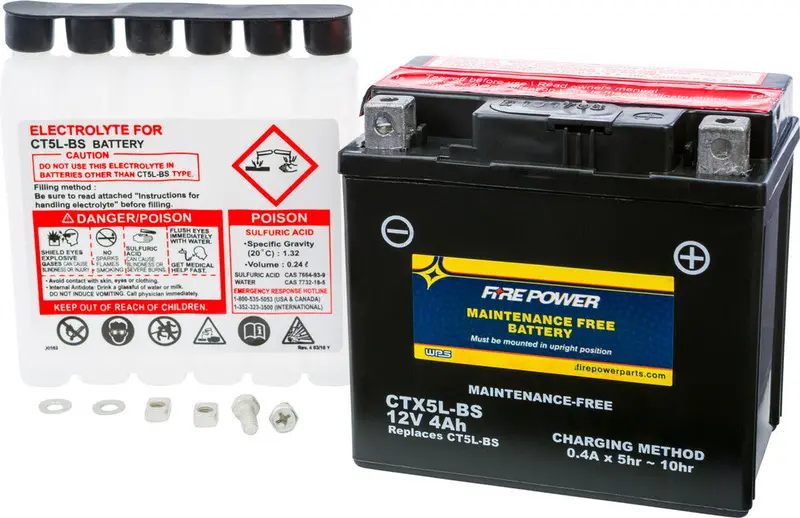 Fire Power Maintenance Free Sealed Battery Ctx5l-Bs 1