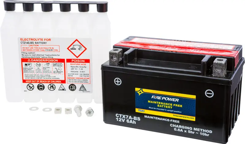 Fire Power Maintenance Free Sealed Battery Ctx7a-Bs 1