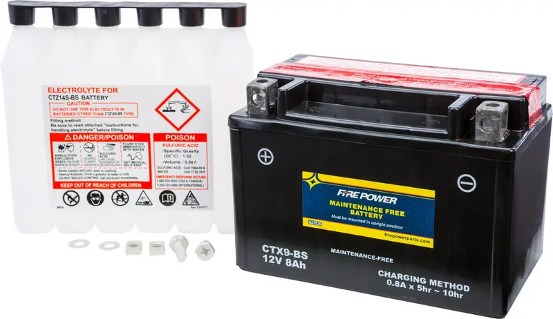 Fire Power Maintenance Free Sealed Battery Ctx9-Bs 1