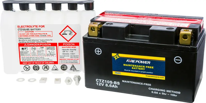 Fire Power Maintenance Free Sealed Battery Ctz10s-Bs 1