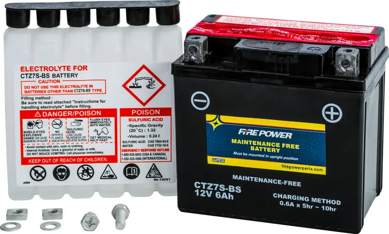 Fire Power Maintenance Free Sealed Battery Ctz7s-Bs 1