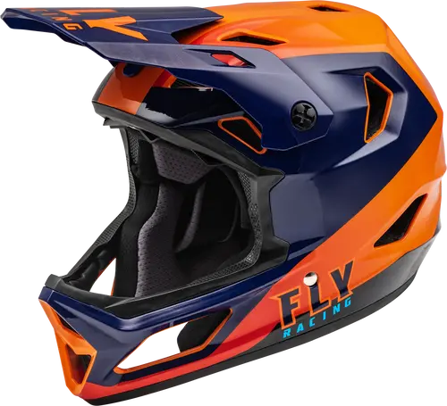 Fly Racing Rayce Helmet - Navy/Orange/Red 1