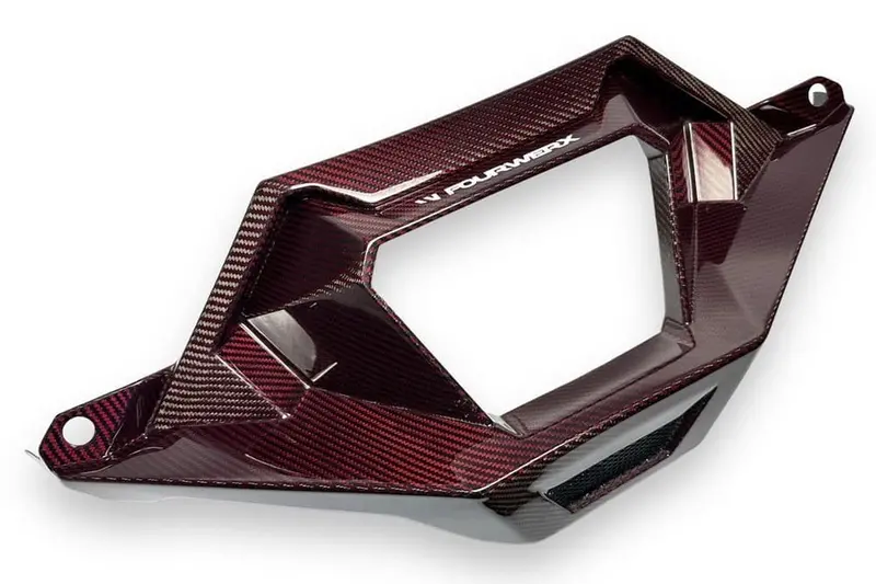 Fourwerx '21+ Polaris Rzr Pro R Carbon Fiber Exhaust Surround 3