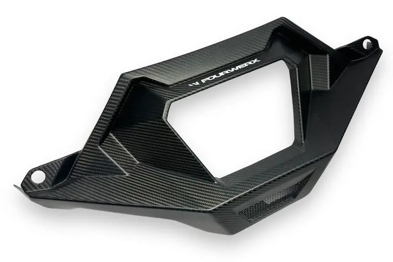 Fourwerx '21+ Polaris Rzr Pro R Carbon Fiber Exhaust Surround 4
