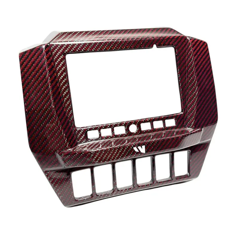 Fourwerx '25+ Polaris Rzr Pro Xp / Pro S / Pro R Ride Command Surround - Red Carbon / Kevlar 1