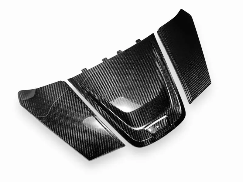 Fourwerx Can Am Maverick R Carbon Fiber 3 Pc Upper Center Dash Trim Kit 1