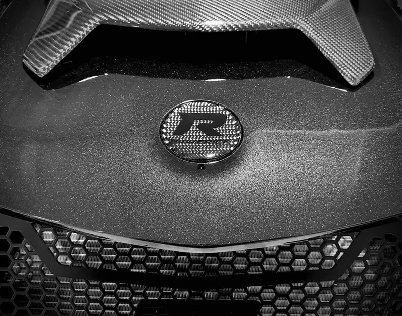 Fourwerx Can-Am Maverick R Carbon Fiber Hood Badge 1