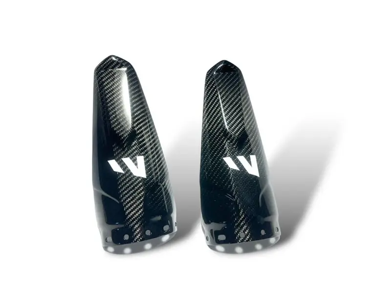 Fourwerx Can-Am Maverick R Carbon Fiber Rear Shock Guard - Set 1