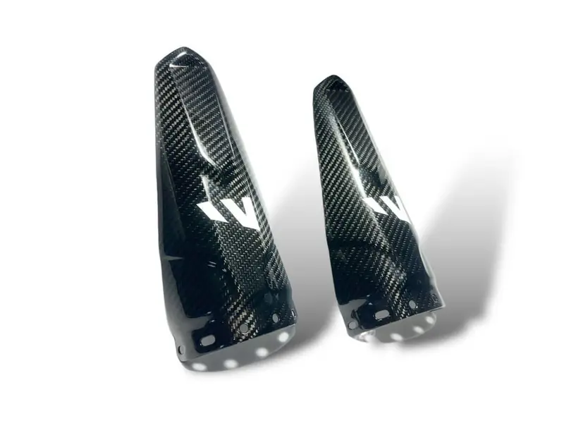 Fourwerx Can-Am Maverick R Carbon Fiber Rear Shock Guard - Set 2