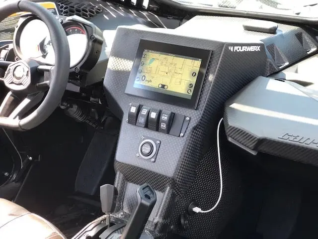 Fourwerx Can-Am Maverick X3 Carbon Fiber G2 Race Center Dash 2