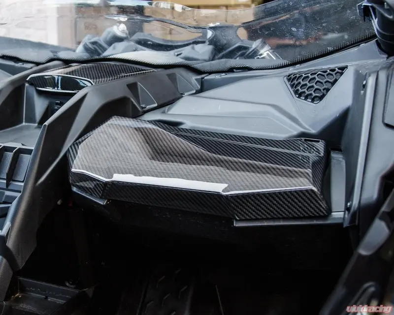 Fourwerx Can-Am Maverick X3 Carbon Fiber Glove Box Lid 2
