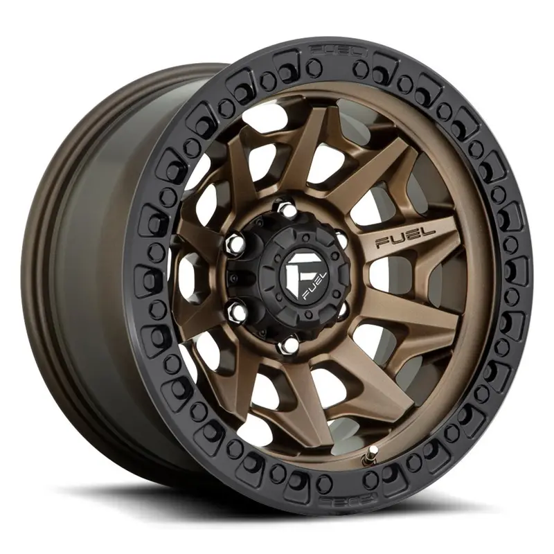 Fuel D696 Covert Utv Wheel - Matte Bronze With Black Ring 1