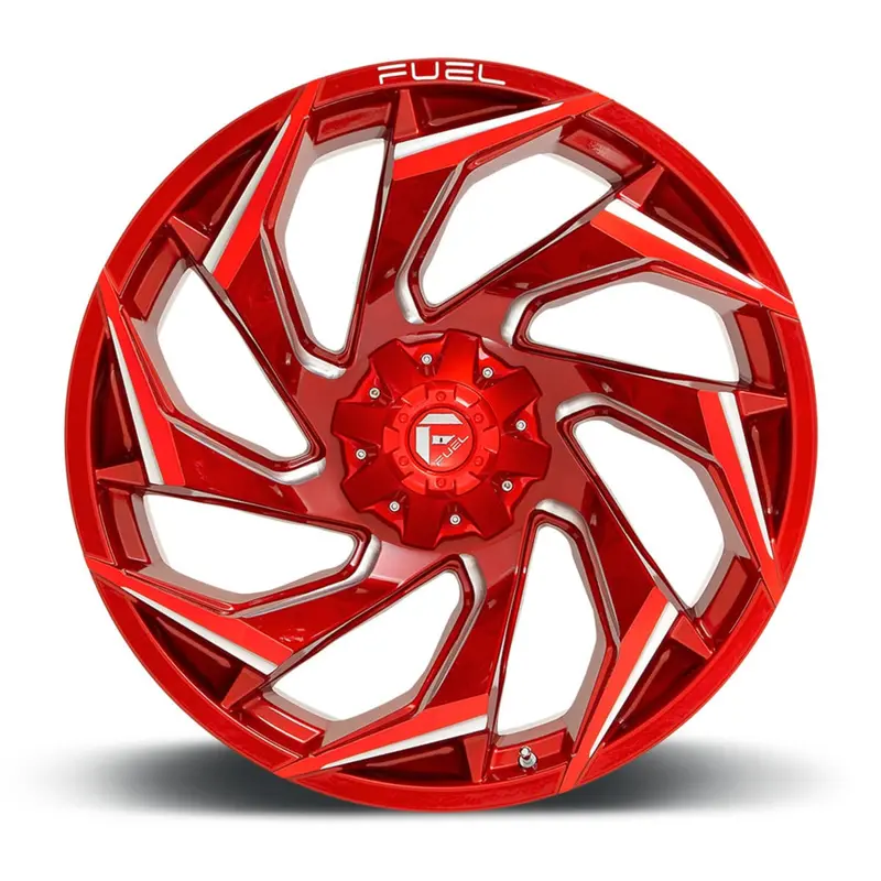 Fuel D754 Reaction Utv Wheel - Candy Red Milled (5 Lug) 1