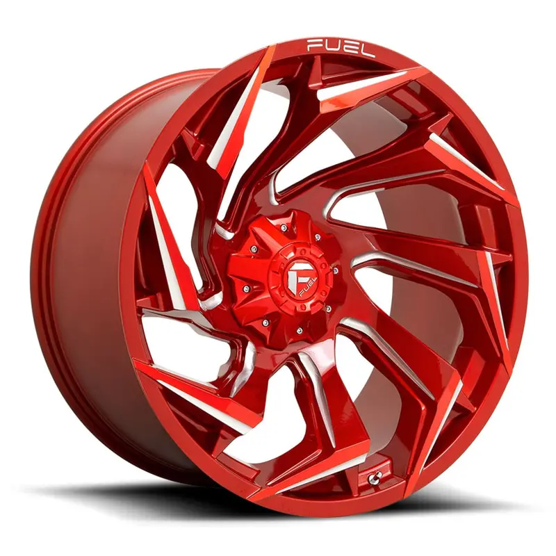 Fuel D754 Reaction Utv Wheel - Candy Red Milled (5 Lug) 2