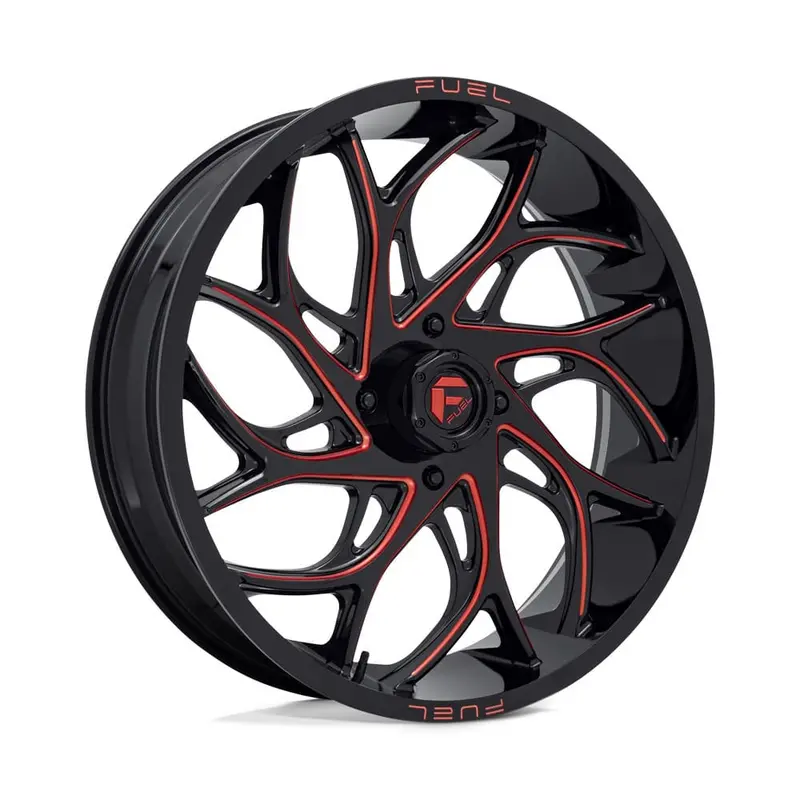 Fuel D779 Runner Utv Wheel Gloss Black Milled Candy Red 1