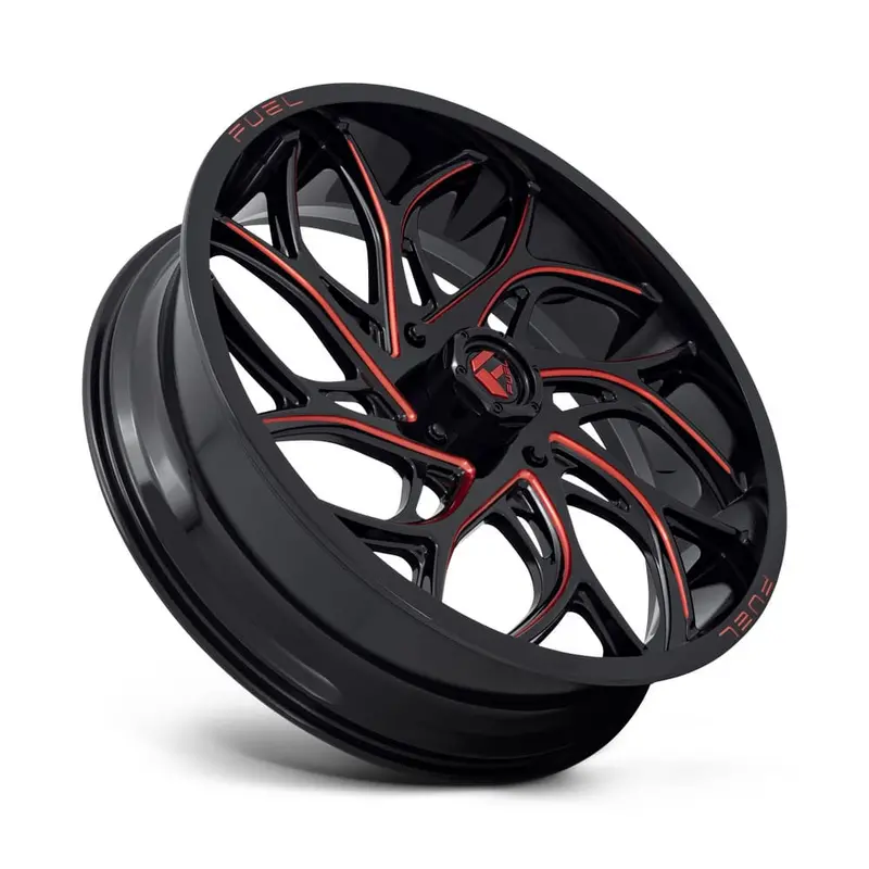 Fuel D779 Runner Utv Wheel Gloss Black Milled Candy Red 2