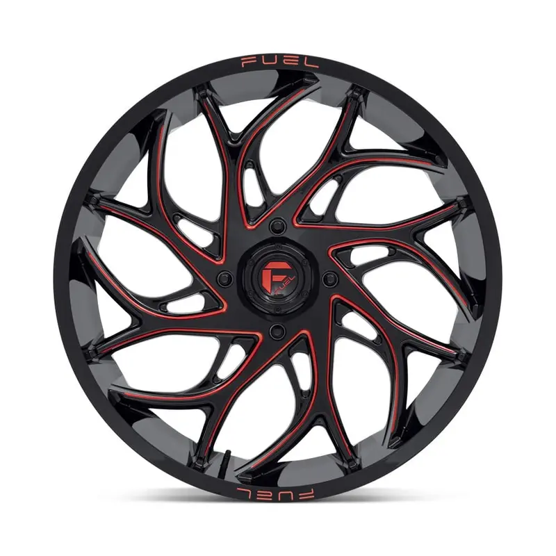 Fuel D779 Runner Utv Wheel Gloss Black Milled Candy Red 3