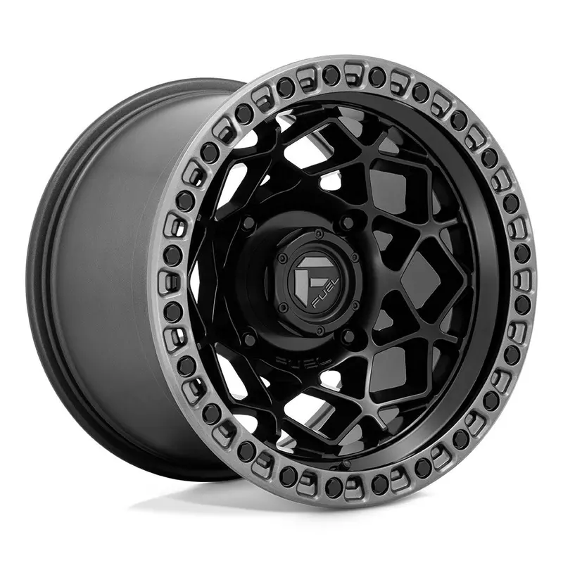 Fuel D783 Unit Utv Non-Beadlock Matte Black W/Gunmetal Ring 1