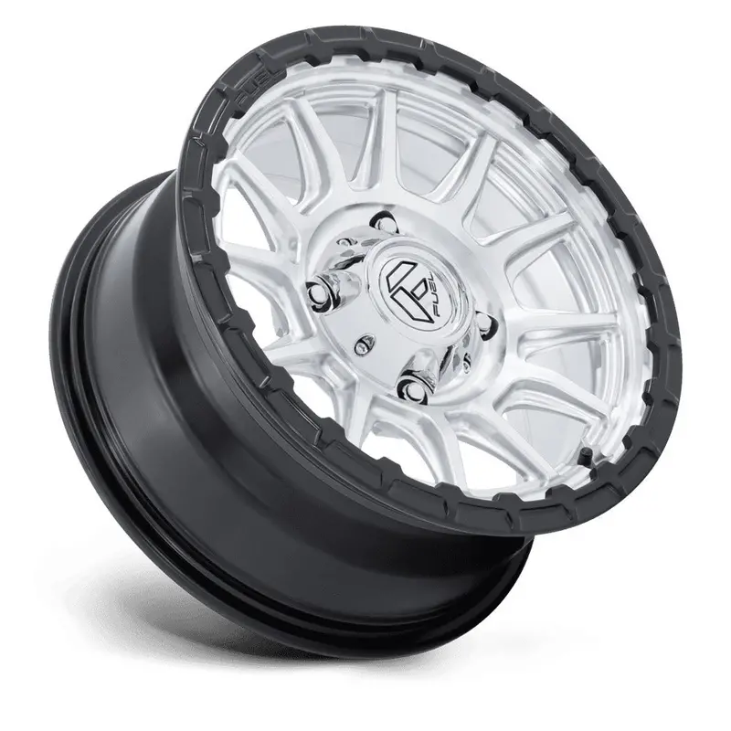 Fuel Piston Utv Wheels - Hyper Silver Mach-Fc M-Blk Lip 2