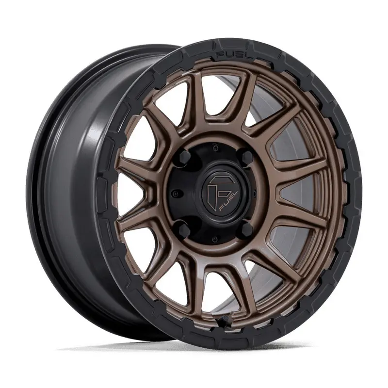 Fuel Piston Utv Wheels - Matte Bronze W/Matte Black Lip 1