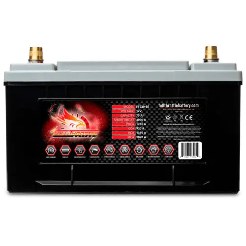 Full Throttle (Fullriver) Ft930-65 High-Performance Agm Battery 1