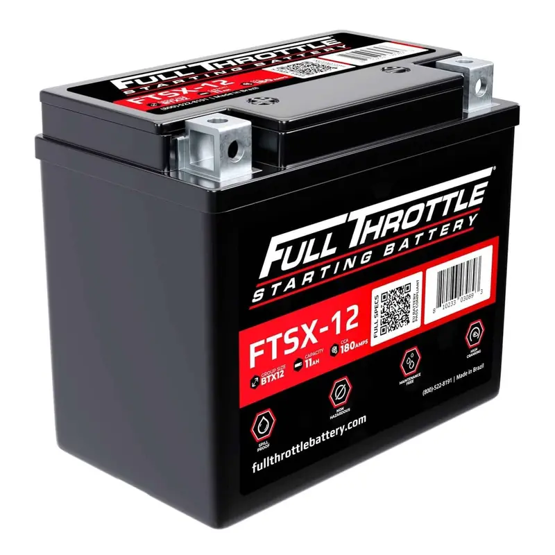 Full Throttle Starting Series High-Performance Agm Battery - Ftsx-12 1