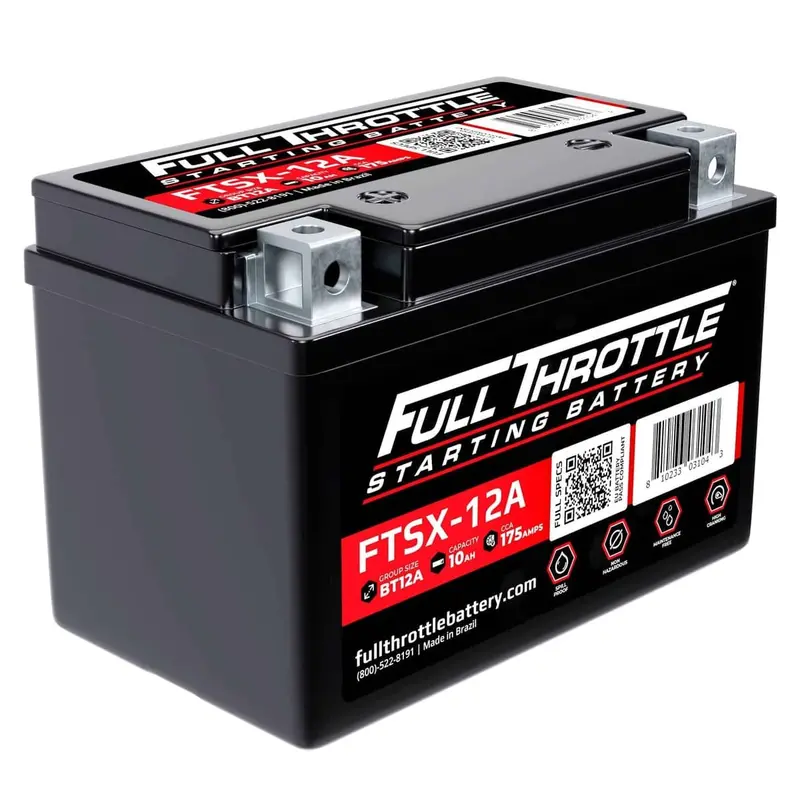 Full Throttle Starting Series High-Performance Agm Battery - Ftsx-12A 1