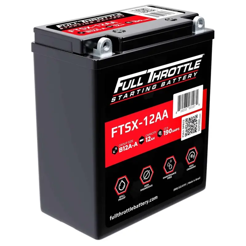 Full Throttle Starting Series High-Performance Agm Battery - Ftsx-12Aa 1
