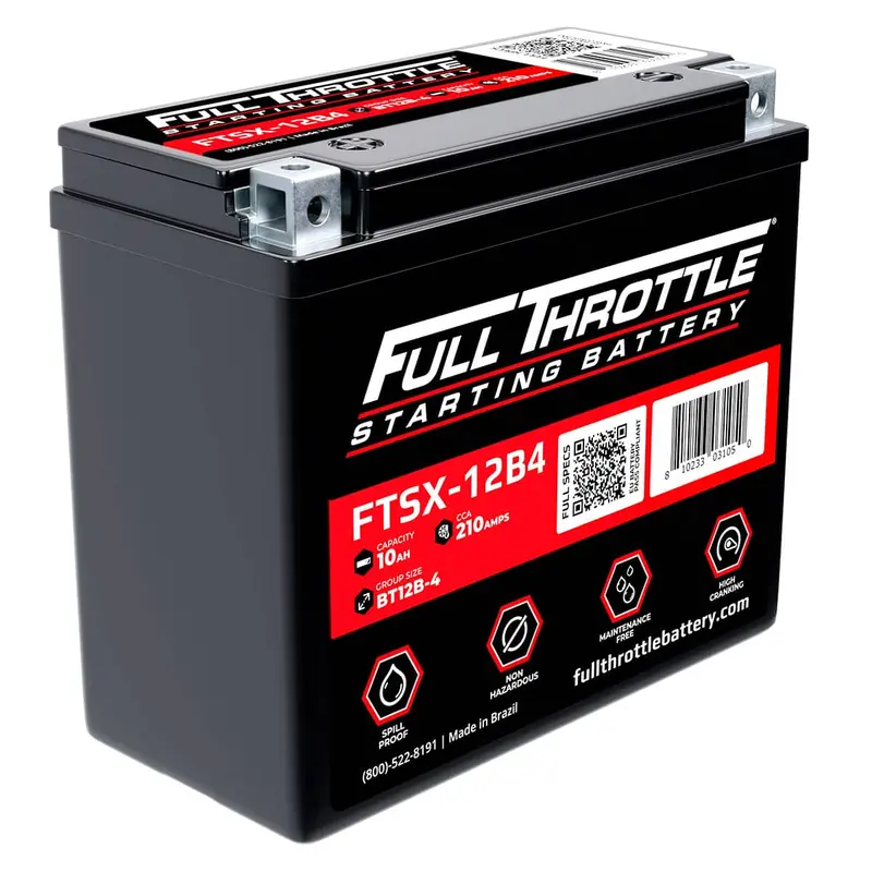 Full Throttle Starting Series High-Performance Agm Battery - Ftsx-12B4 1