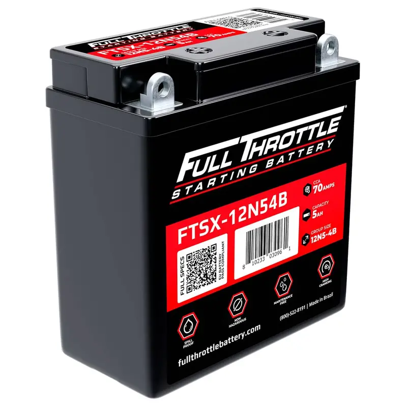 Full Throttle Starting Series High Performance Agm Battery - Ftsx-12N54b 1