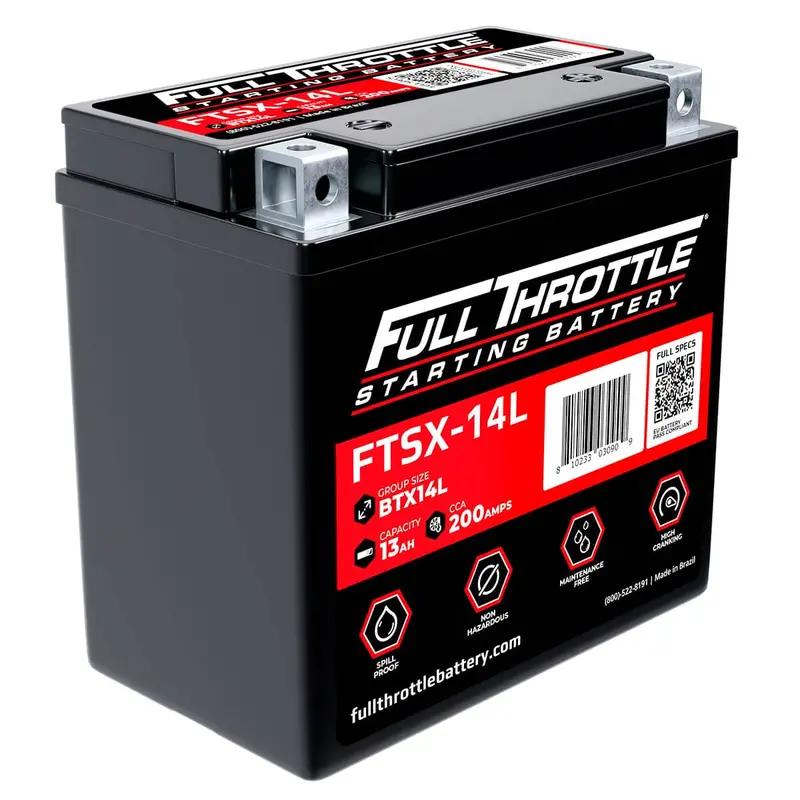 Full Throttle Starting Series High Performance Agm Battery - Ftsx-14L 1
