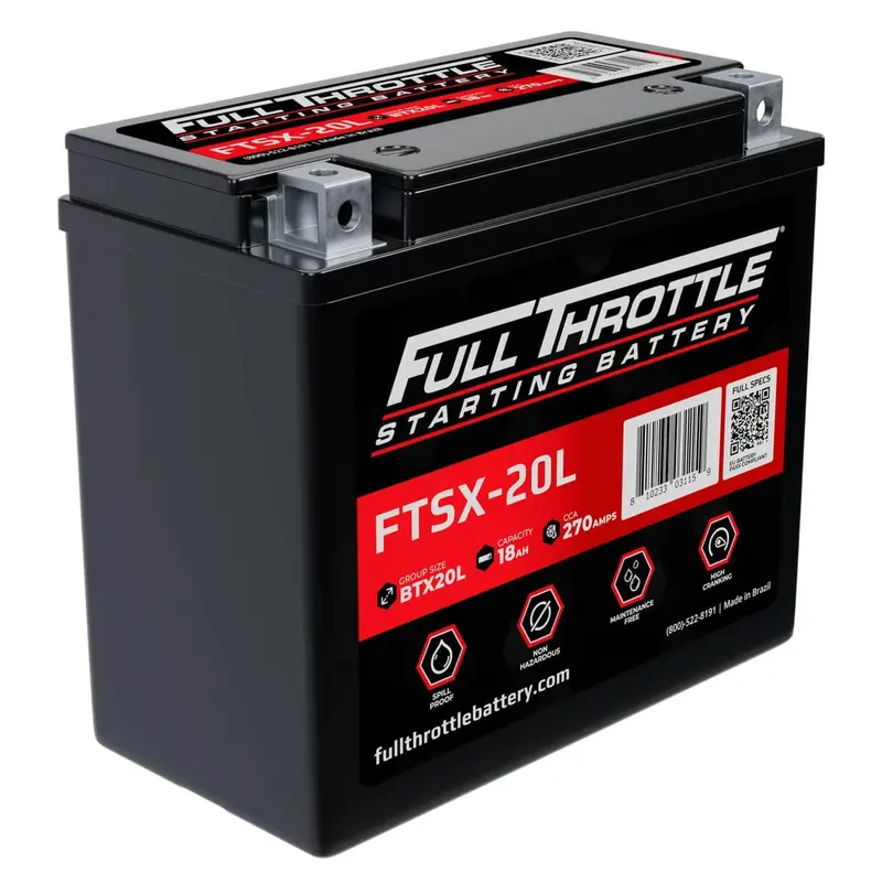 Full Throttle Starting Series High Performance Agm Battery - Ftsx-20L 1