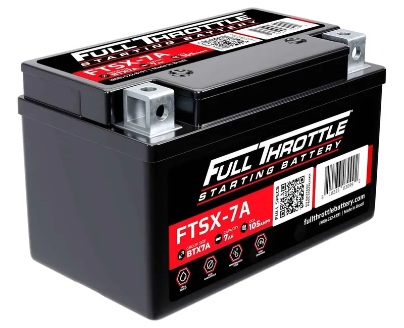 Full Throttle Starting Series High-Performance Agm Battery - Ftsx-7A 1