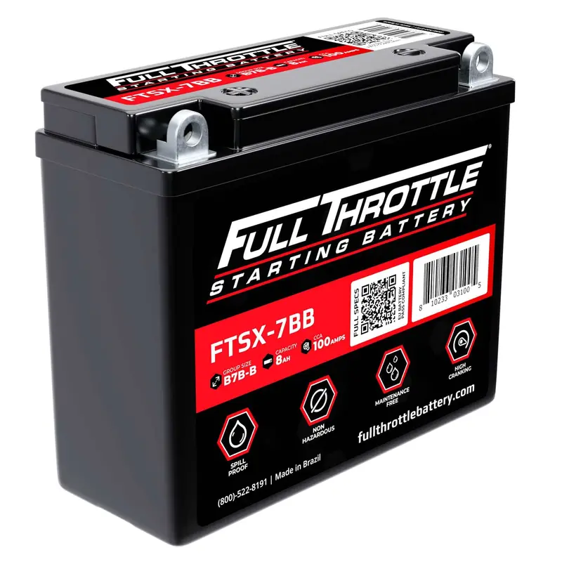 Full Throttle Starting Series High-Performance Agm Battery - Ftsx-7Bb 1